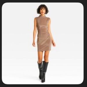Beautiful camel colored velvet dress